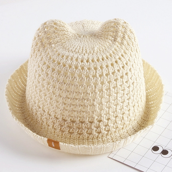 Toddler Summer Straw Hat 5 to 8 years old - Picture 2 of 4